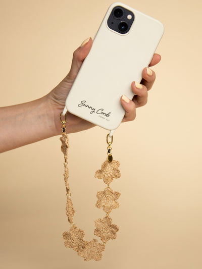 Phone Strap short beige & Phone Case | Sunnycords®