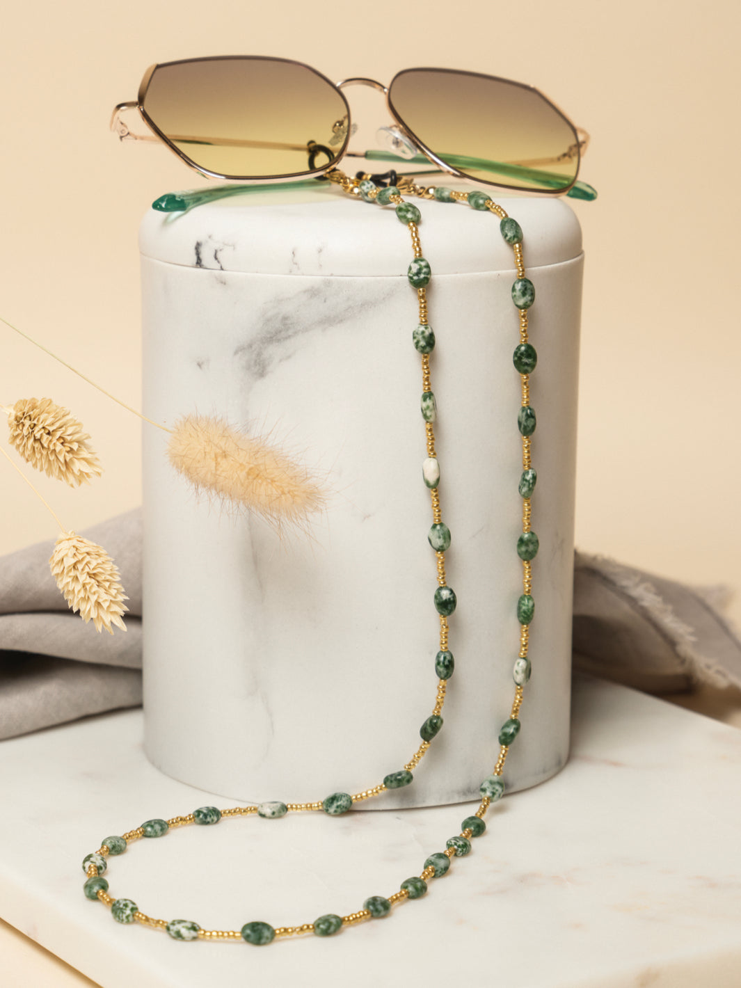 Mila (green)| Eye Glasses Chain – Sunny Cords
