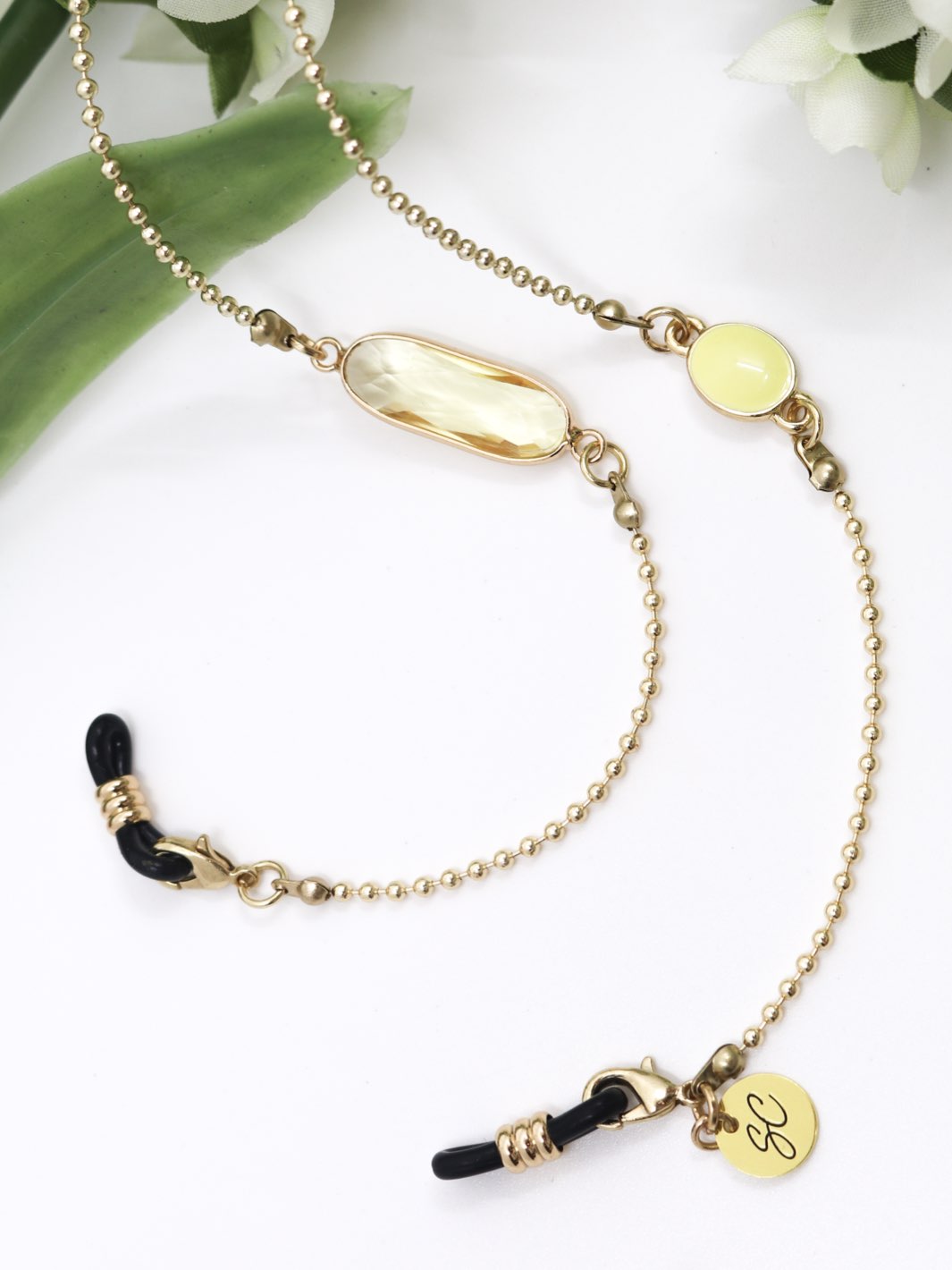 Crystal C Chartreuse | Sunglasses Chain