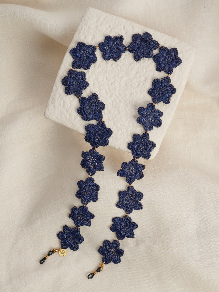 【Sunny Cords】Lily Blue/メガネ＆サングラスチェーン Lily Blue Sunglasses Chain - Sunglasses Chains | SUNNY CORDS