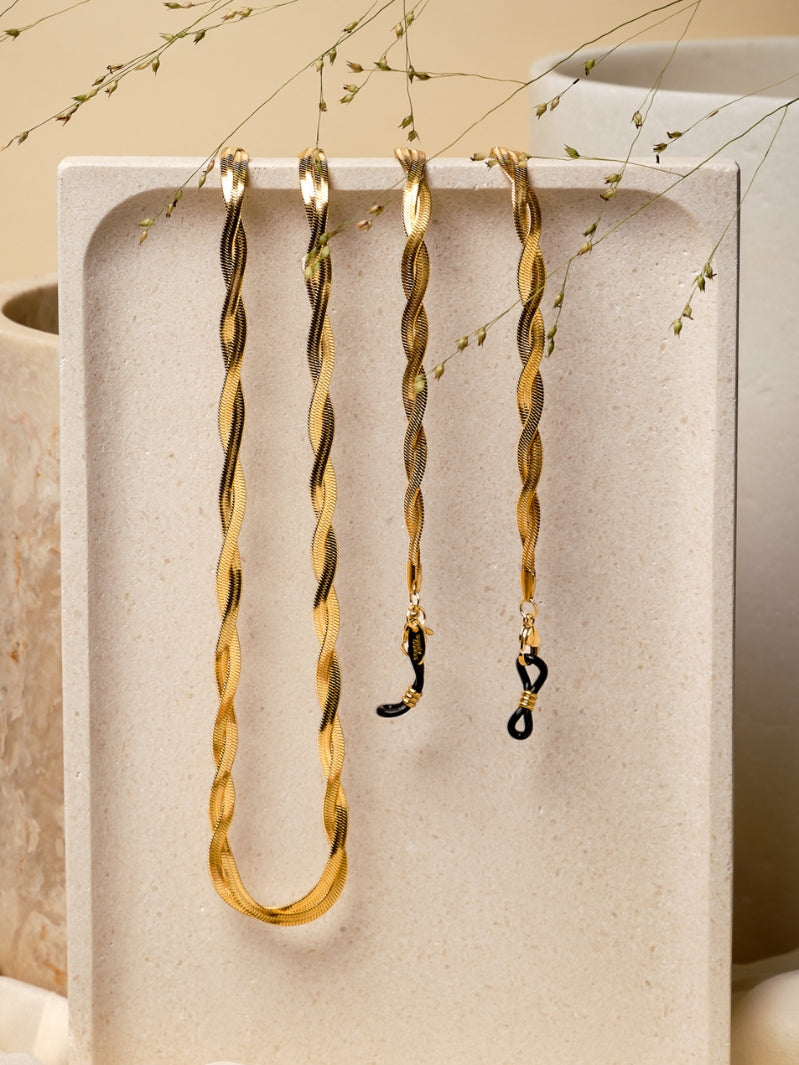 Braided Jane Gold | Eye Glasses Chain