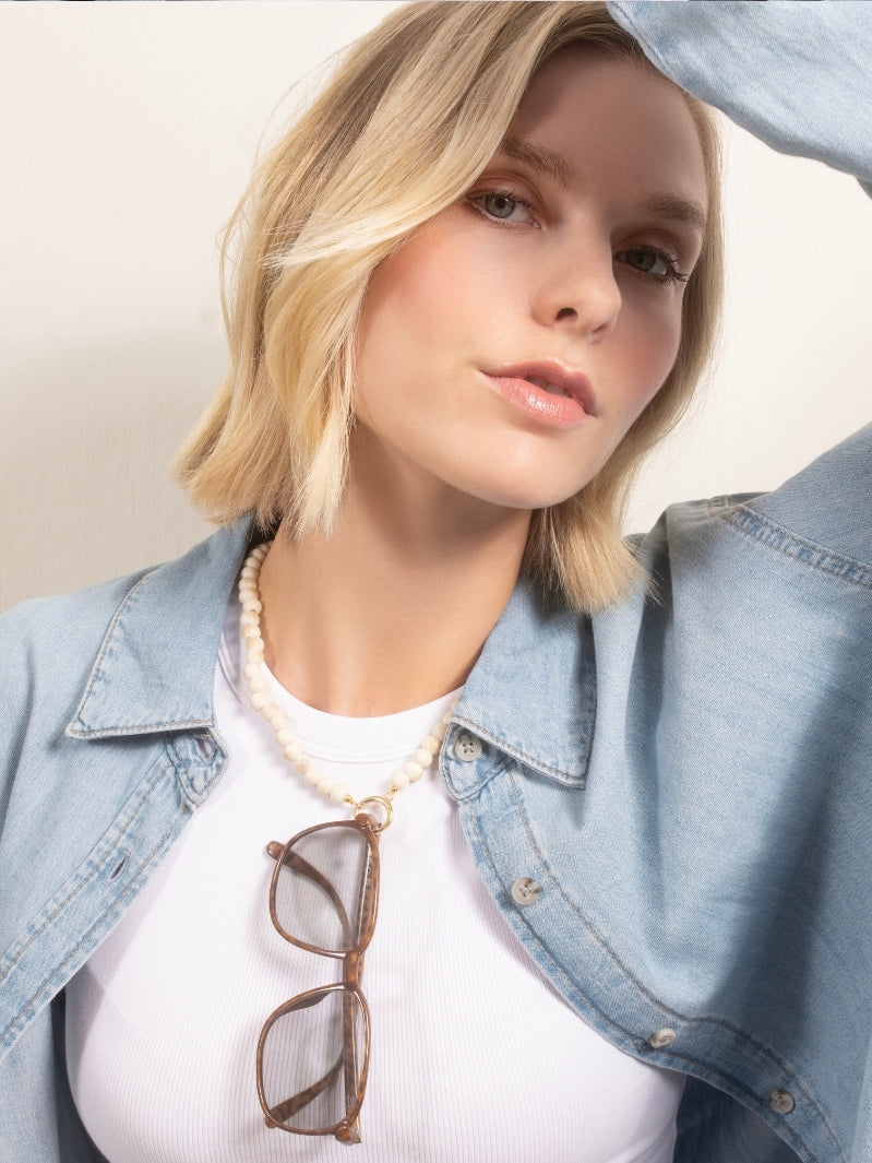 Ceramico Blanco Eyewear Necklace | Sunny Cords