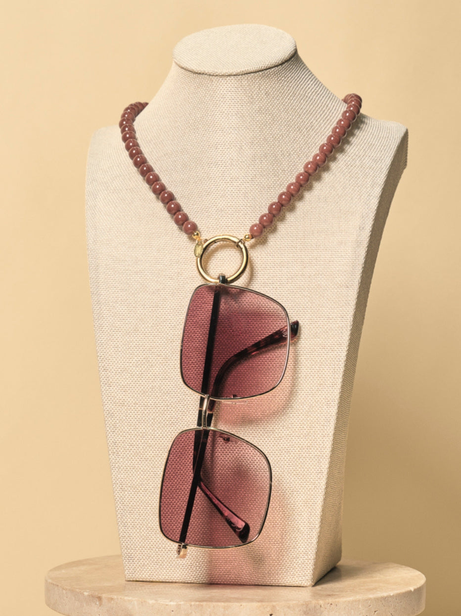 Ceramico Marron Eyewear Necklace | Sunny Cords