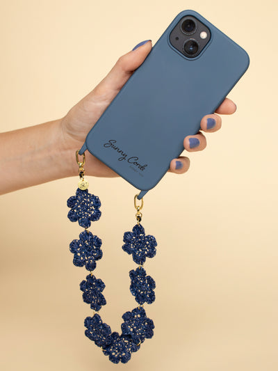 Phone Strap short blue & Phone Case | Sunnycords®
