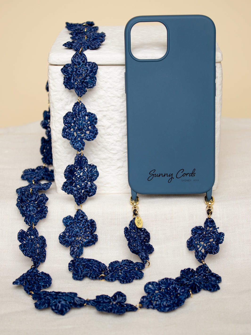 Phone Strap long blue & Phone Case | Sunnycords®