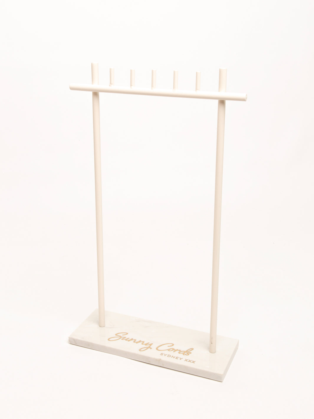 White-marble Display Stand | Sunny Cords