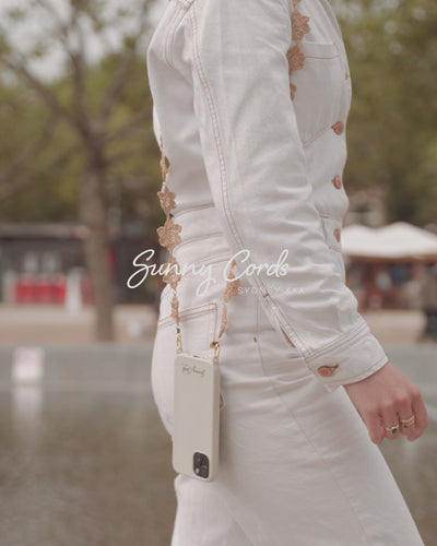 Phone Strap long beige & Phone Case | Sunnycords®