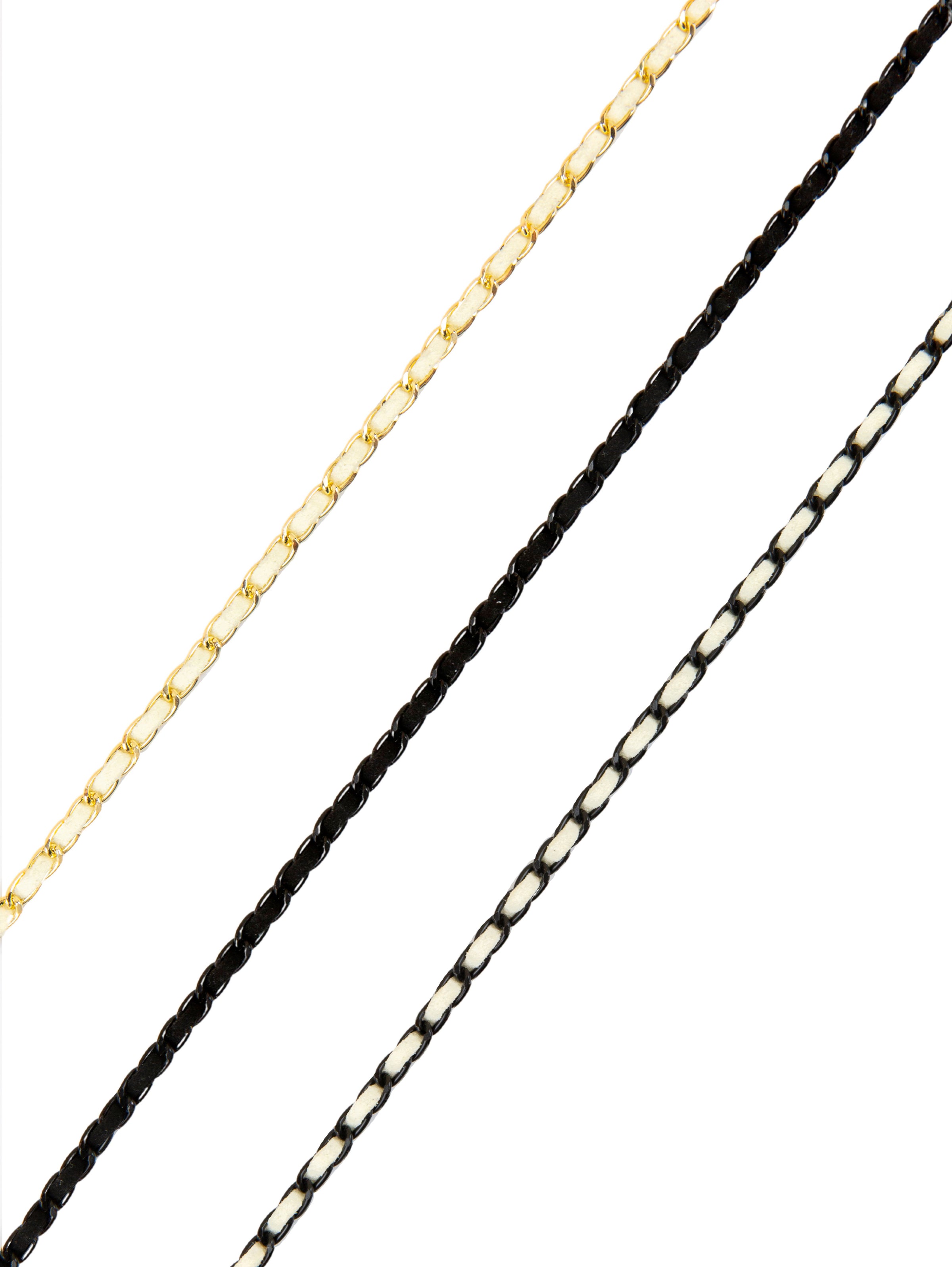 Sunny Cords Black-white Classy C matt black | Glasses strap