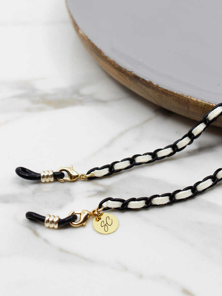 Sunny Cords Classy C black-white | Glasses strap