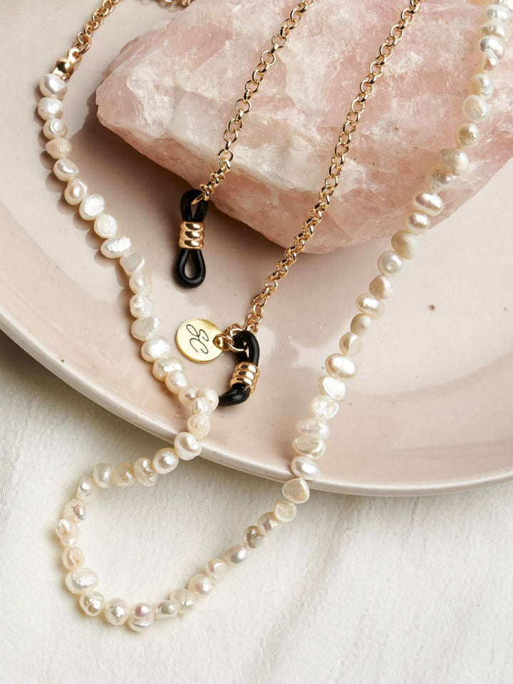 Sunny Cords Pearl white gold | Eye Glasses Chain