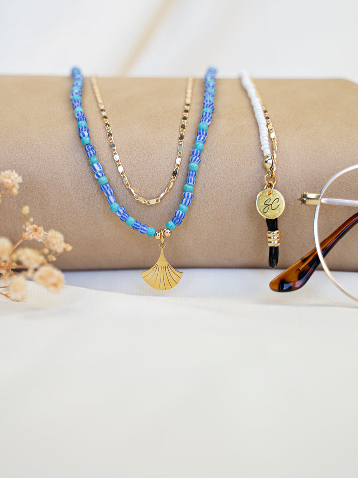 【Sunny Cords】Lily Blue/メガネ＆サングラスチェーン GlassesStrap-SunglassCord.