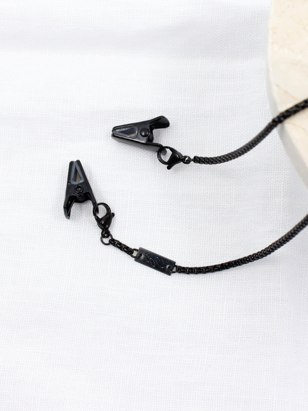 Lunettes de soleil à clip noires