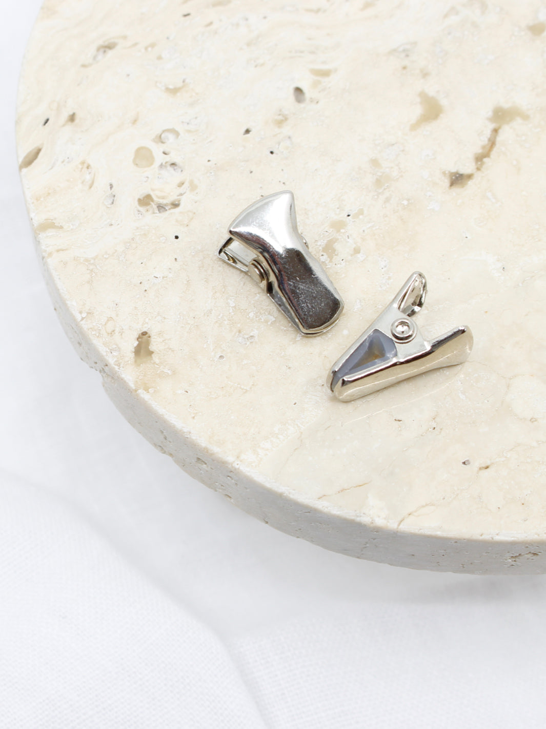 Clip lunettes de soleil argent