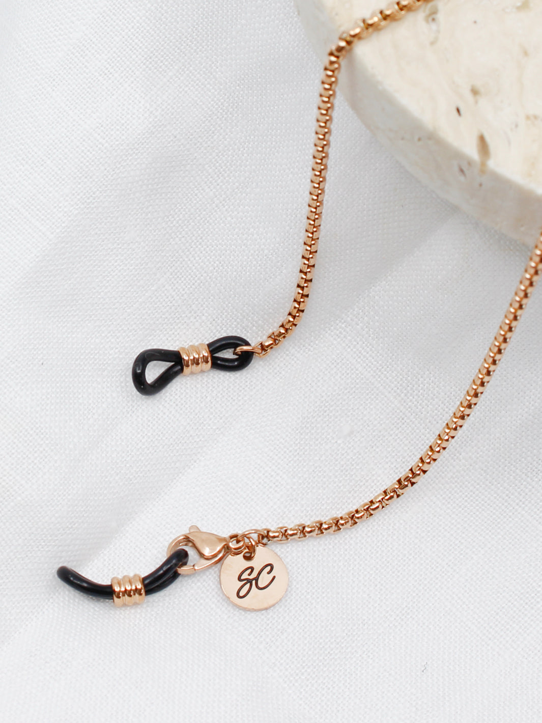 Boucle en caoutchouc Or rose
