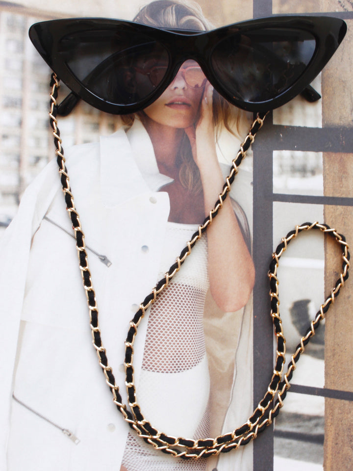Sunny Cords Classy C black-gold | Glasses strap