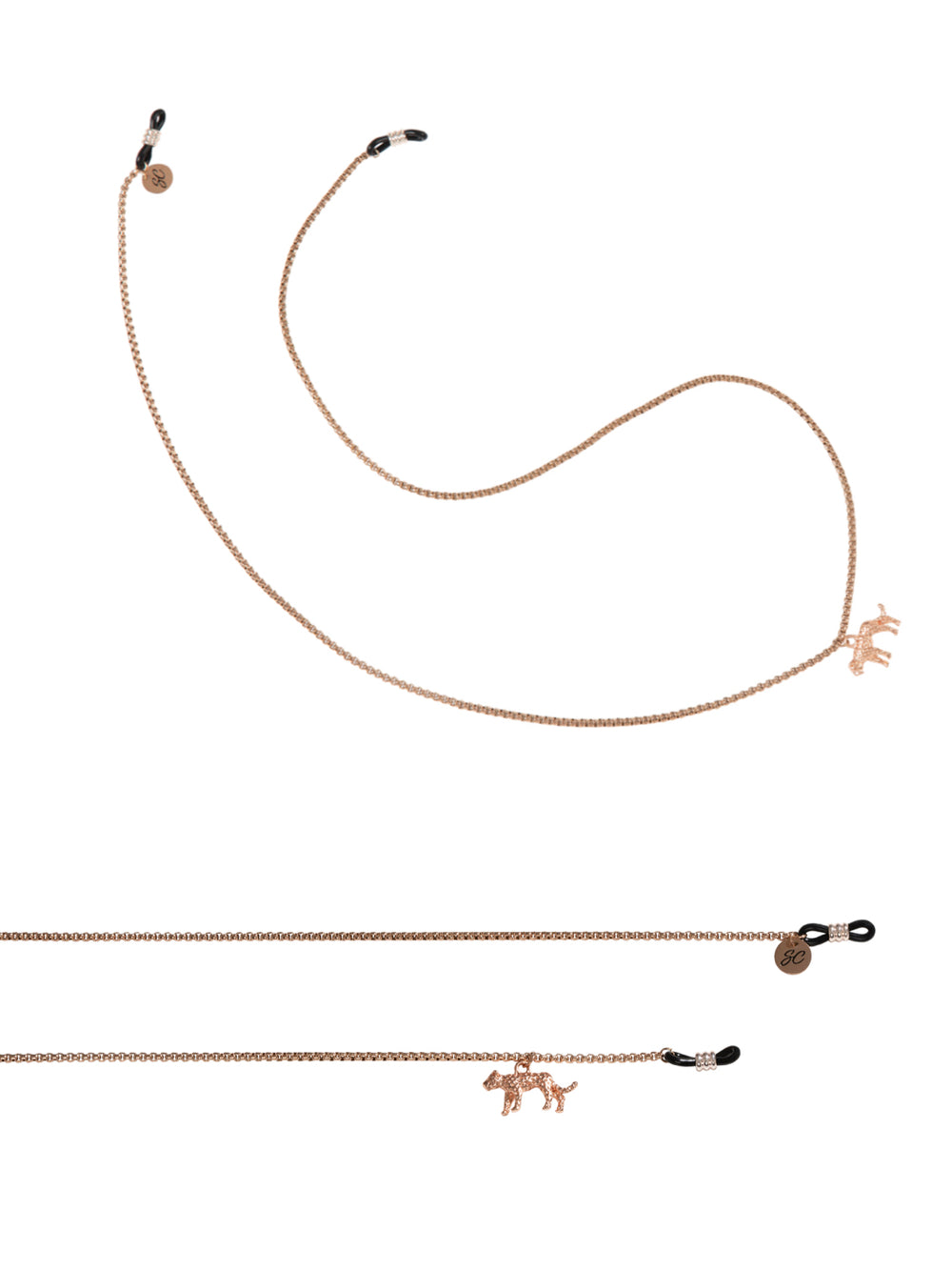 Sunny Cords Jaguar Rose Gold | Eye glasses chain