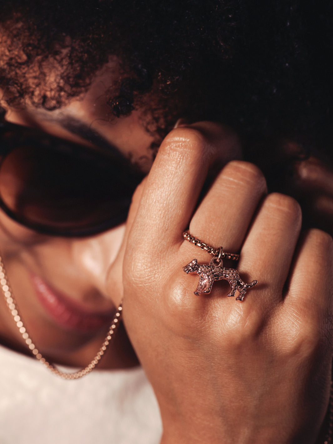Sunny Cords Jaguar Rose Gold | Eye glasses chain