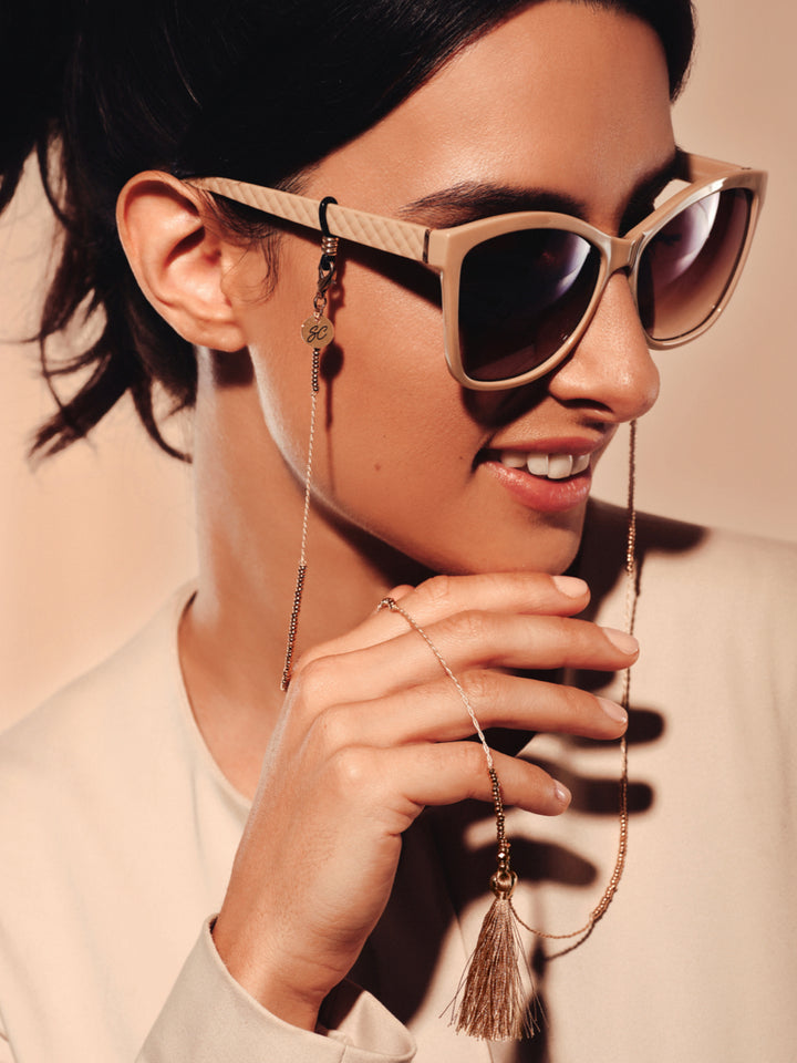 Sunny Cords McTassel Beige | Glasses Strap