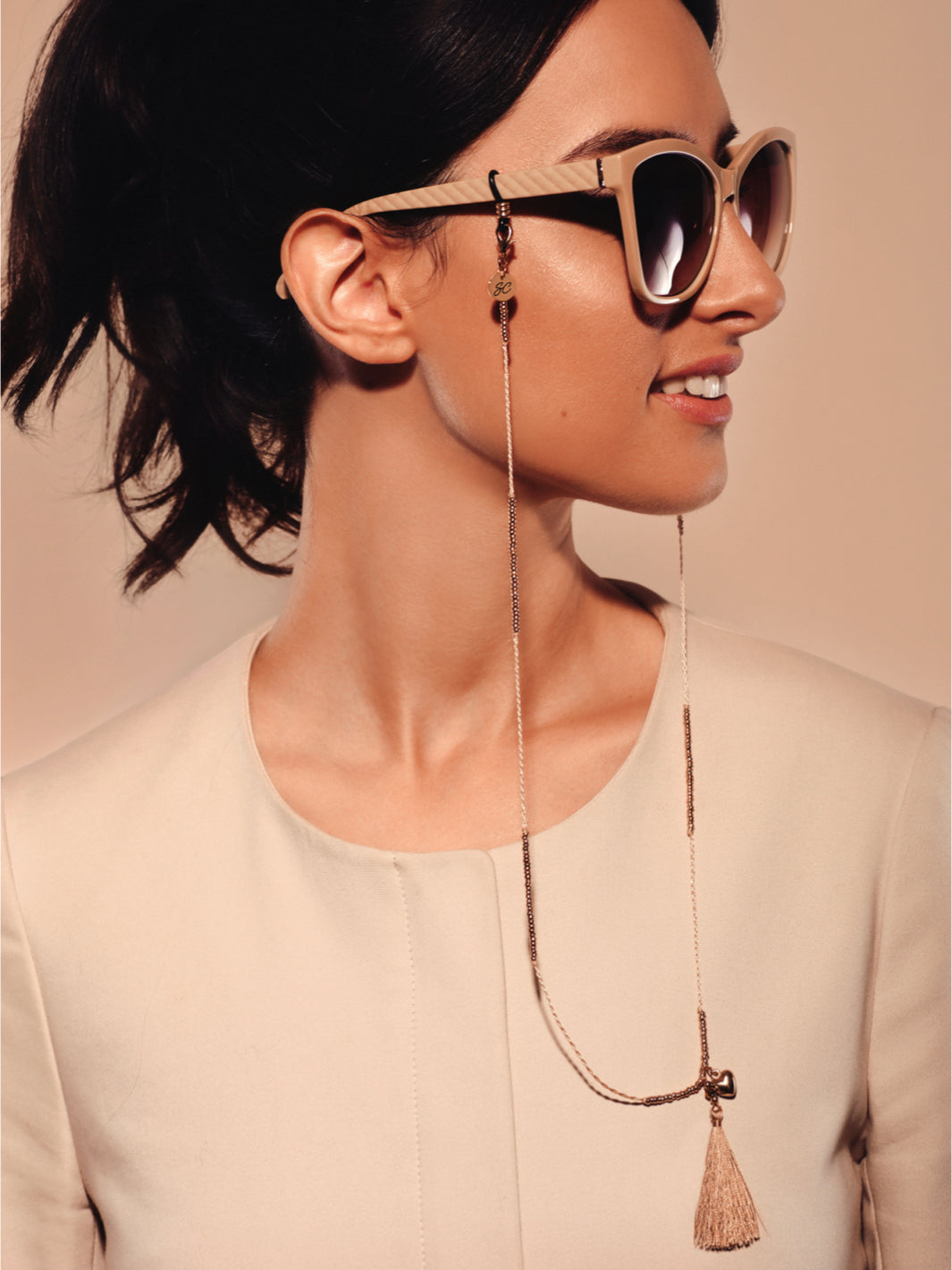 Sunny Cords McTassel Beige | Glasses Strap