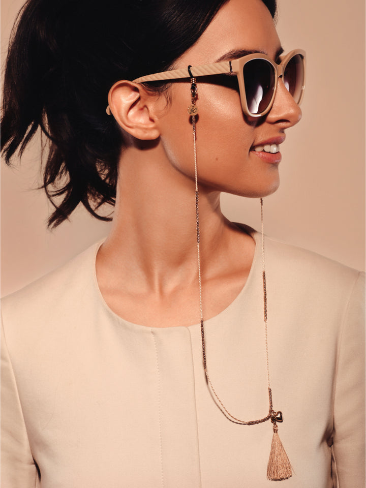 Sunny Cords McTassel Beige | Glasses Strap