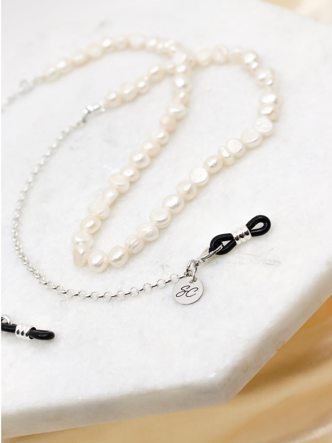 Sunny Cords No feathers Pearl white silver | Sunny Cords